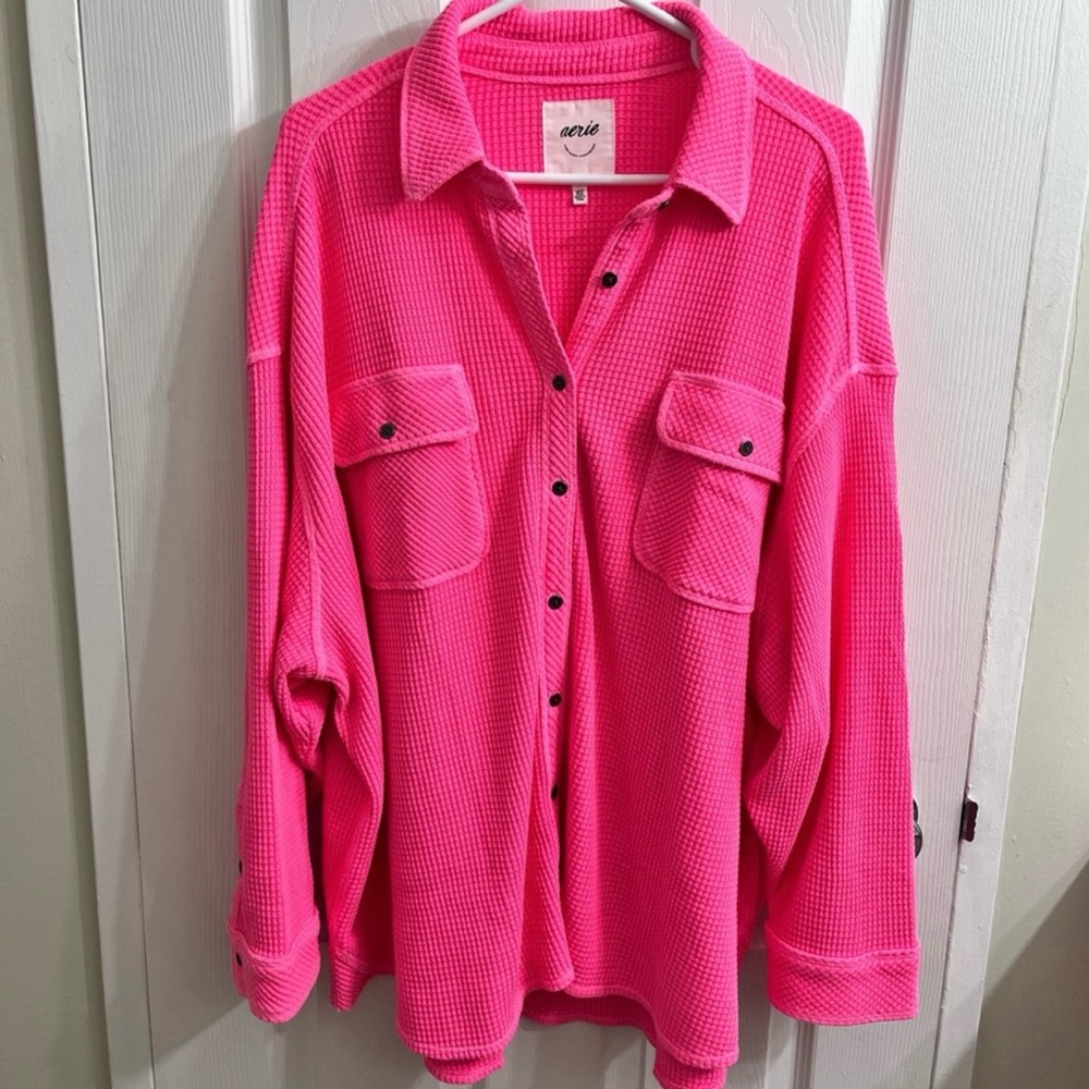 Aerie LumberJane Waffle Shirt
